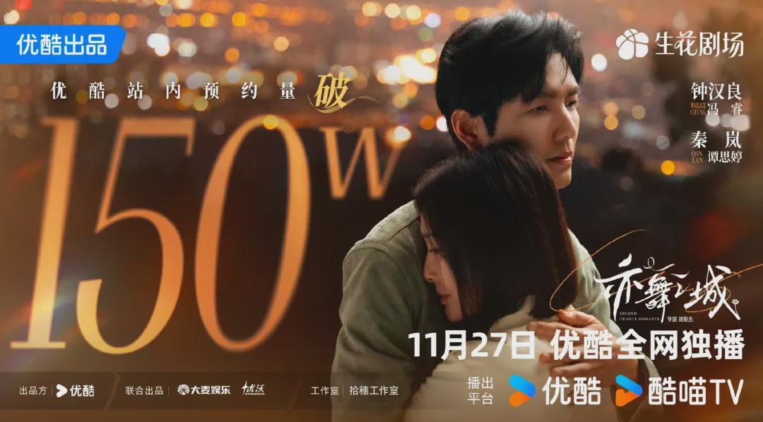 钟汉良、秦岚主演都市偶像剧《亦舞之城》今日开播,预约量破150W